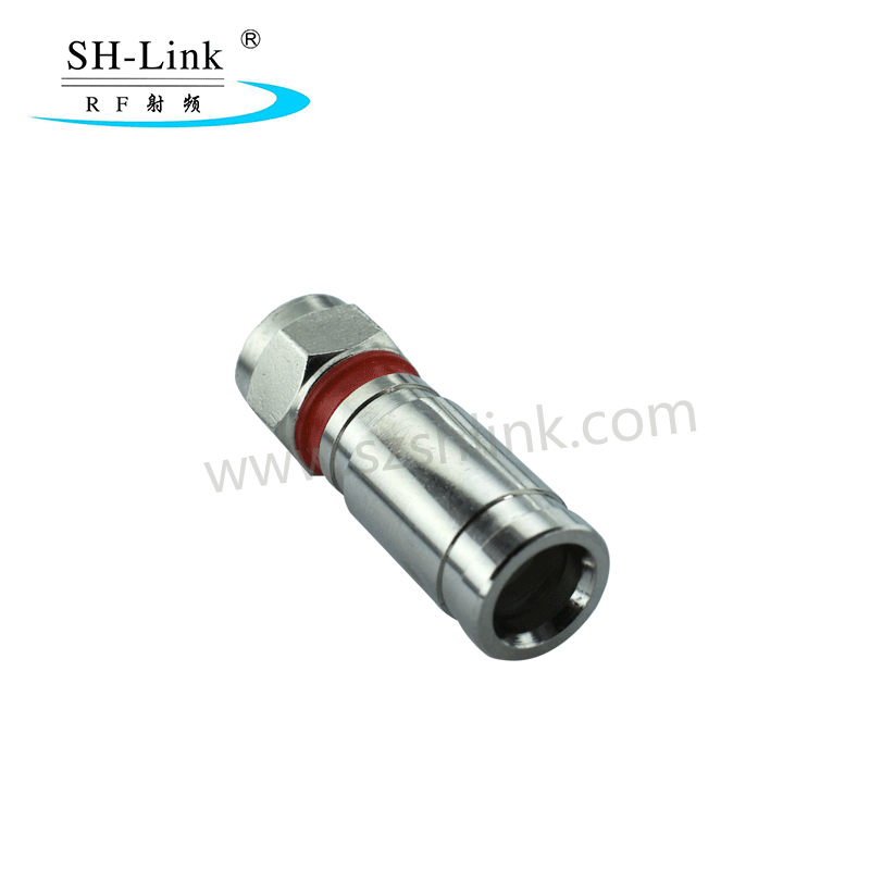 Waterproof IP67 RF coaxial F male connector for RG6 cable